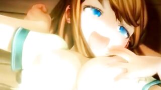 Hentai Cartoon Anime - Young Schoolgirl Fucked by Futagirl