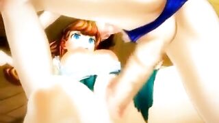 Hentai Cartoon Anime - Young Schoolgirl Fucked by Futagirl