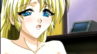 Japanese Hentai Porn - Big Boobs Anime Gets Double penetration in her wet pussy and mouth