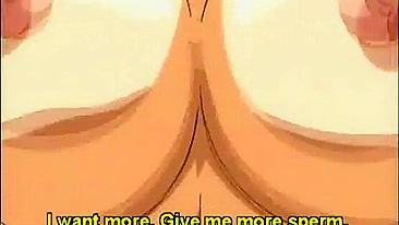 Japanese Hentai Porn - Big Boobs Anime Gets Double penetration in her wet pussy and mouth