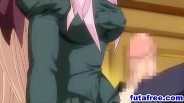 Futanari Fucks Hentai Guy in Cartoon Anime