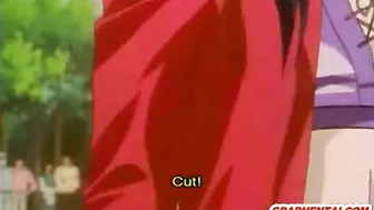 Hentai Girl Gets Licked Her Hairy Pussy