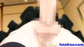 Futanari Sluts Get Double-Penetrated in Public Bathroom Stall