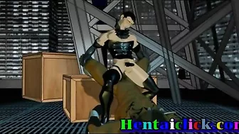 Hentai Gangbang with Muscular Anime