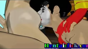 Hentai Gangbang with Muscular Anime