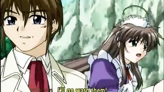 Virgin Anime Hentai Maid Gets Fingered and Hot Fucked by her Wet Pussy