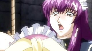 Hentai Shemale Maid with Monster Boobs and Cock Hard Fucked