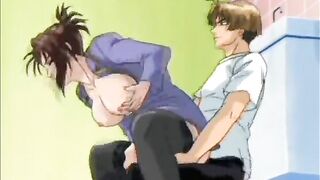 Japanese Hentai Schoolgirl Gets Squeezed and Clamp Her Tits, anime, Japanese, hentai, schoolgirl