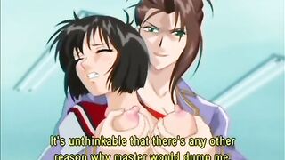 Japanese Hentai Schoolgirl Gets Squeezed and Clamp Her Tits, anime, Japanese, hentai, schoolgirl