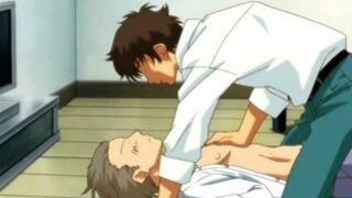 Hentai Guy Touches Boyfriend's body, Cartoon Anime