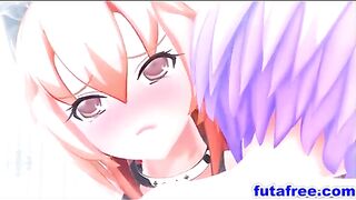 Futanari Girls' Hot Hentai Fuckfest - Cartoon Anime Porn