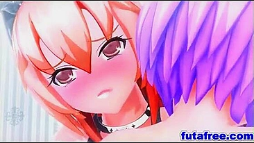 Futanari Girls' Hot Hentai Fuckfest - Cartoon Anime Porn