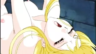 Hentai Porn Video - Chained and Tied, Her Tits and Ass Get Squeezed and Fucked