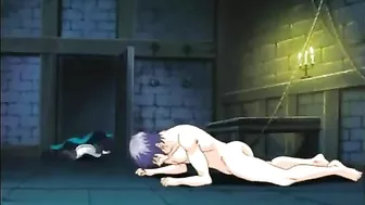 Hentai Porn Video - Chained and Tied, Her Tits and Ass Get Squeezed and Fucked