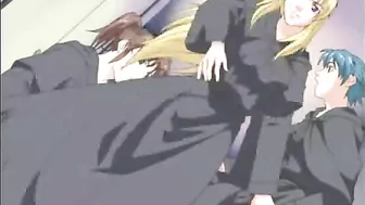 Bondage Hentai Pregnant Gets Ass and Mouth injection, Anime