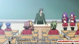 Pregnant Hentai Coeds Group sex lesson in the classroom - Anime, Pregnant, Hentai, Coeds