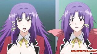 Pregnant Hentai Coeds Group sex lesson in the classroom - Anime, Pregnant, Hentai, Coeds