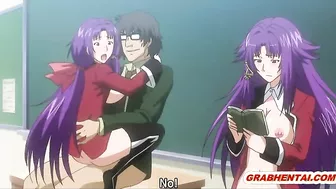 Pregnant Hentai Coeds Group sex lesson in the classroom - Anime, Pregnant, Hentai, Coeds