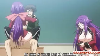 Pregnant Hentai Coeds Group sex lesson in the classroom - Anime, Pregnant, Hentai, Coeds