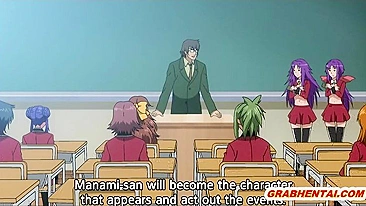 Pregnant Hentai Coeds Group sex lesson in the classroom - Anime, Pregnant, Hentai, Coeds
