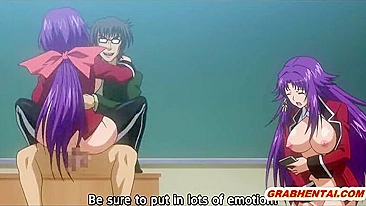 Pregnant Hentai Coeds Group sex lesson in the classroom - Anime, Pregnant, Hentai, Coeds