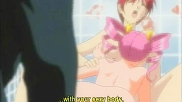 Bathtub Groupsex With Busty Anime Hentai Couple