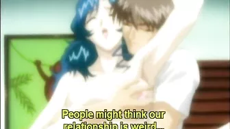 Cute Hentai Standing Fucking With Old Guy