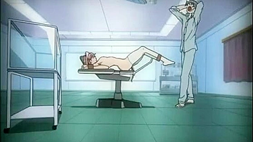 Hentai Nurse Gets Shoved Toy In The Gynecology Chair