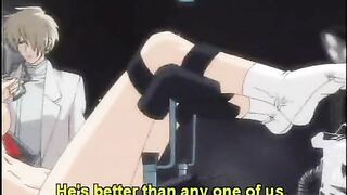 Hentai Electric Shock and Dildoed Wet Pussy Chains Anime