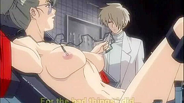 Hentai Electric Shock and Dildoed Wet Pussy Chains Anime