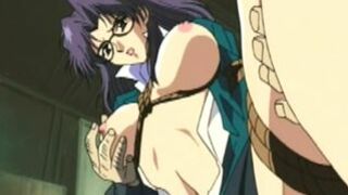 Bondage Hentai Teacher Gets Squeezed Her Big Tits and Poked