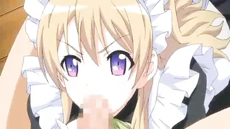 Hentai Maid's Delight - Sucking Big Cock and Swallowing Cum