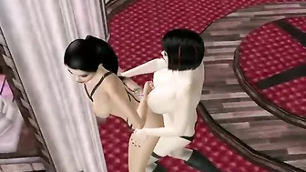 Hentai Shemale Threesome Hard Gangbanged, anime,  shemale,  toon