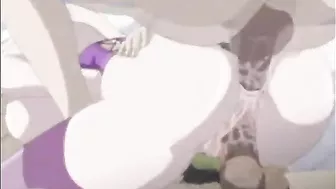 MILF Anime Mom with Enormous Boobs Gets Gangbanged