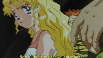 Wild Blonde Hentai Hard Gangbang in the Cave, Anime Style