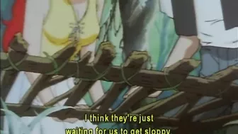 Wild Blonde Hentai Hard Gangbang in the Cave, Anime Style