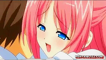 Schoolgirl Hentai Titty And Wet Pussy Fucking, Anime,  Schoolgirl