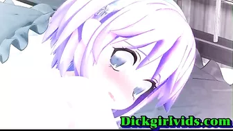 Shemale Lady Gets Bareback Fucked in Anime Hentai Porn