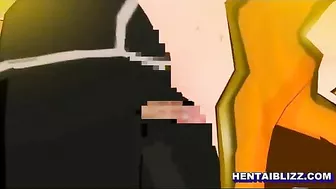 Coed Doggy Style Fuck and Tittyfuck with Big Tits Anime