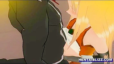 Coed Doggy Style Fuck and Tittyfuck with Big Tits Anime