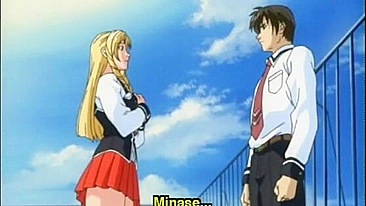 Hentai Blonde Fills Dick in Ass and Wet Pussy, Anime-style
