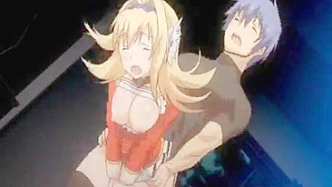 Hentai Gets Squeezed Her Big Boobs and Hard poked