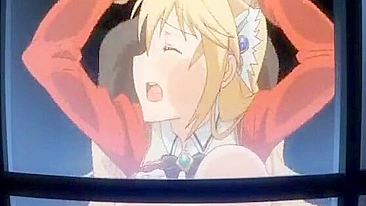 Hentai Gets Squeezed Her Big Boobs and Hard poked