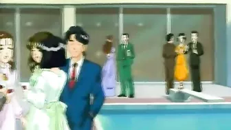 Chained Hentai With Big Boobs Sucking Her Master Cock and Swallowing Cum