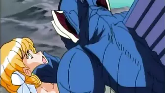 Hentai Porn Video - Two Anime Girls Groupfucked by Monsters