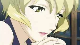 Roped Hentai Cutie With Muzzle Gets Dildoed ass and pussy, anime, bondage