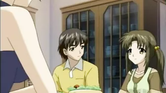 Roped Hentai Cutie With Muzzle Gets Dildoed ass and pussy, anime, bondage