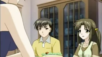 Roped Hentai Cutie With Muzzle Gets Dildoed ass and pussy, anime, bondage