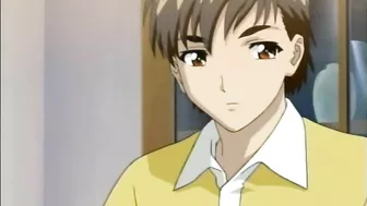 Roped Hentai Cutie With Muzzle Gets Dildoed ass and pussy, anime, bondage