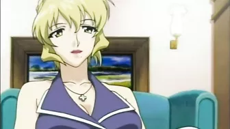 Roped Hentai Cutie With Muzzle Gets Dildoed ass and pussy, anime, bondage